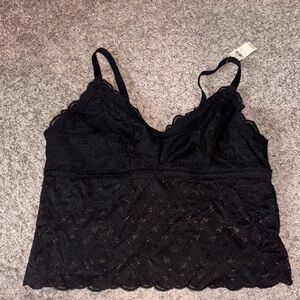 aerie Black Lace Bralette